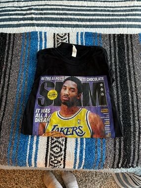 Bella Canvas Black Tee with Purple and Yellow Graphic